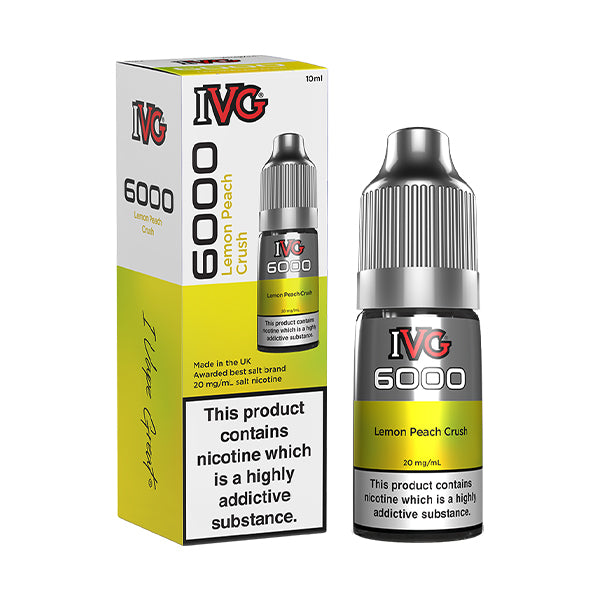 IVG 6000 Lemon Peach Crush 10ml Nic Salt