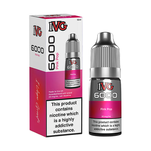 IVG 6000 Pink Pop 10ml Nic Salt