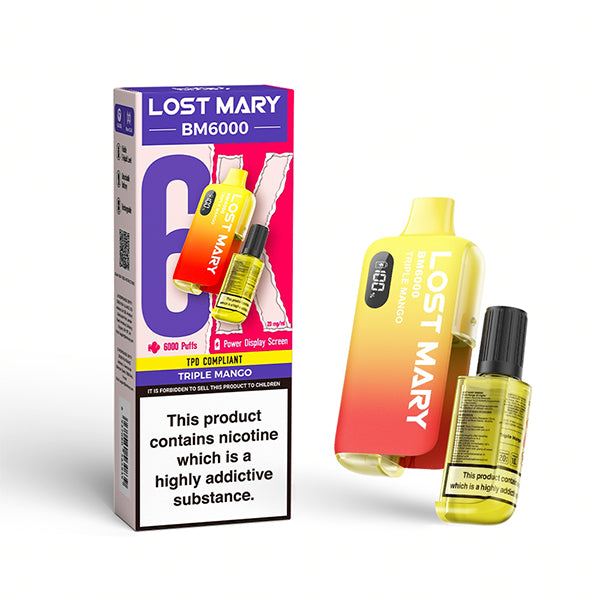 Lost Mary BM6000 Disposable Vape Triple Mango
