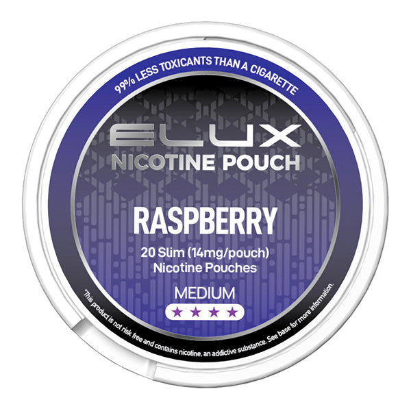 Raspberry Elux Nicotine Pouches