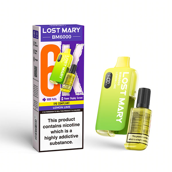 Lost Mary BM6000 Disposable Vape Lemon Lime