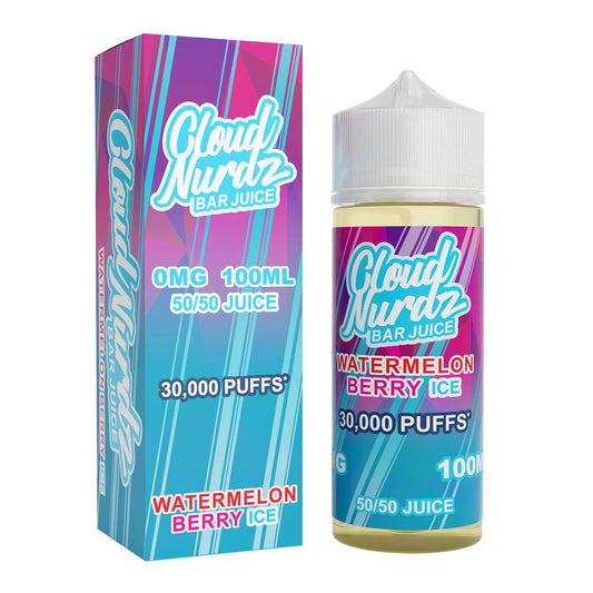 Watermelon Berry Ice E-Liquid by Cloud Nurdz - Shortfills UK