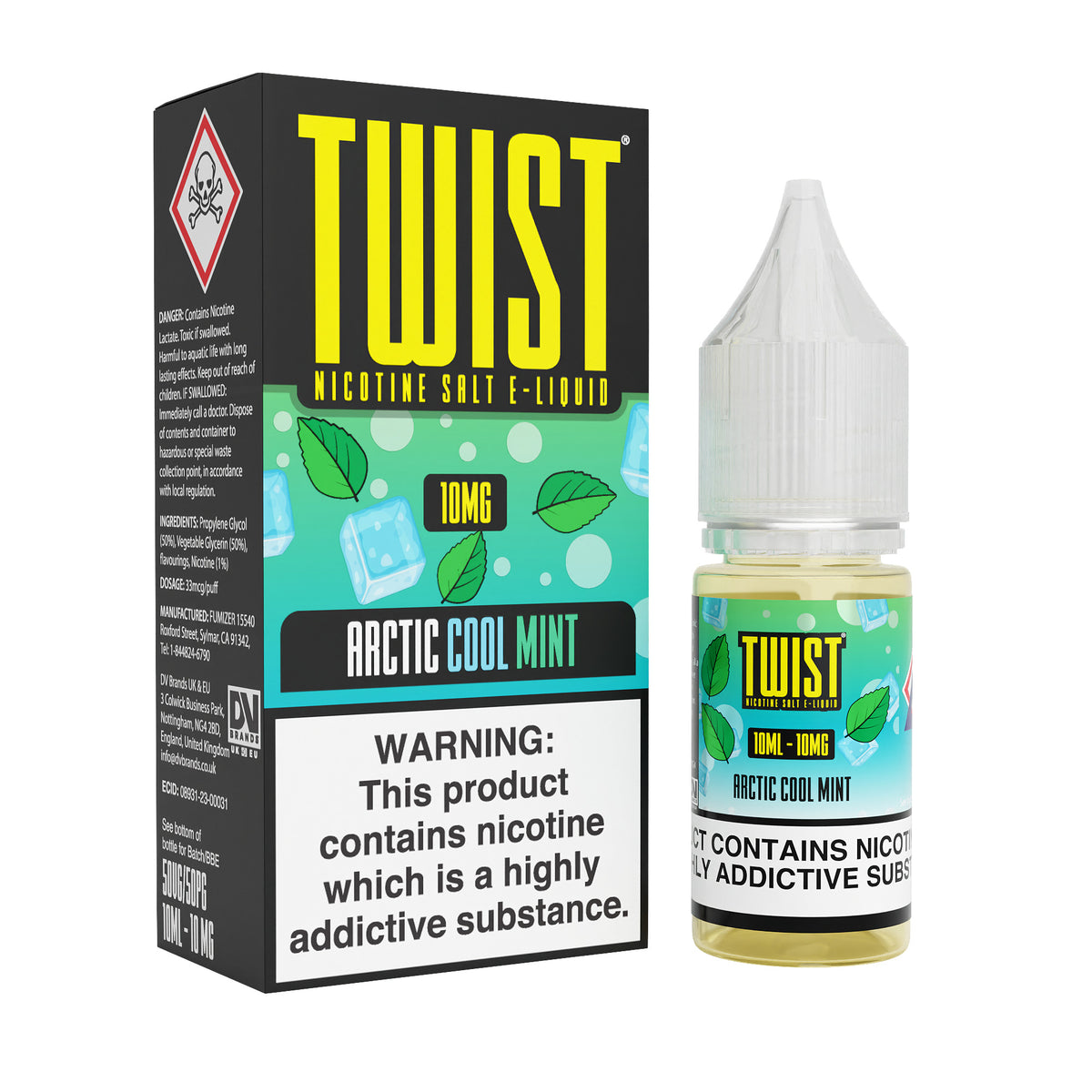 Arctic Cool Mint Nic Salt by Twist E-Liquid - Nic Salts UK