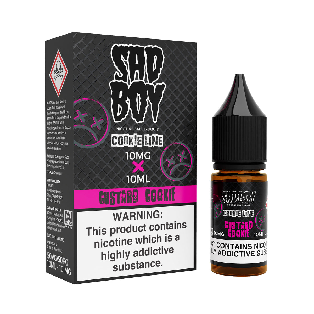 Custard Cookie Nic Salt by Sadboy - Nic Salts UK