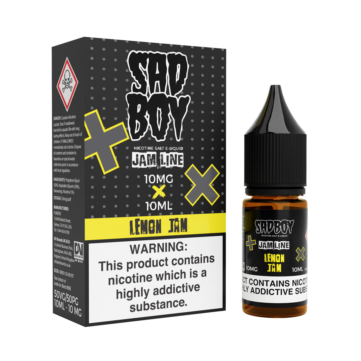 Lemon Jam Nic Salt by Sadboy - Nic Salts UK