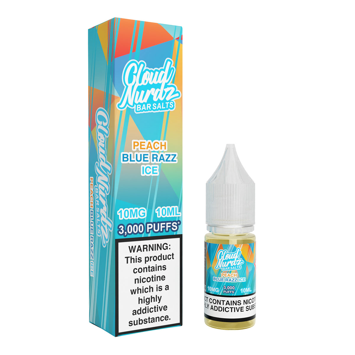 Peach Blue Razz Ice Nic Salt by Cloud Nurdz - Nic Salts UK