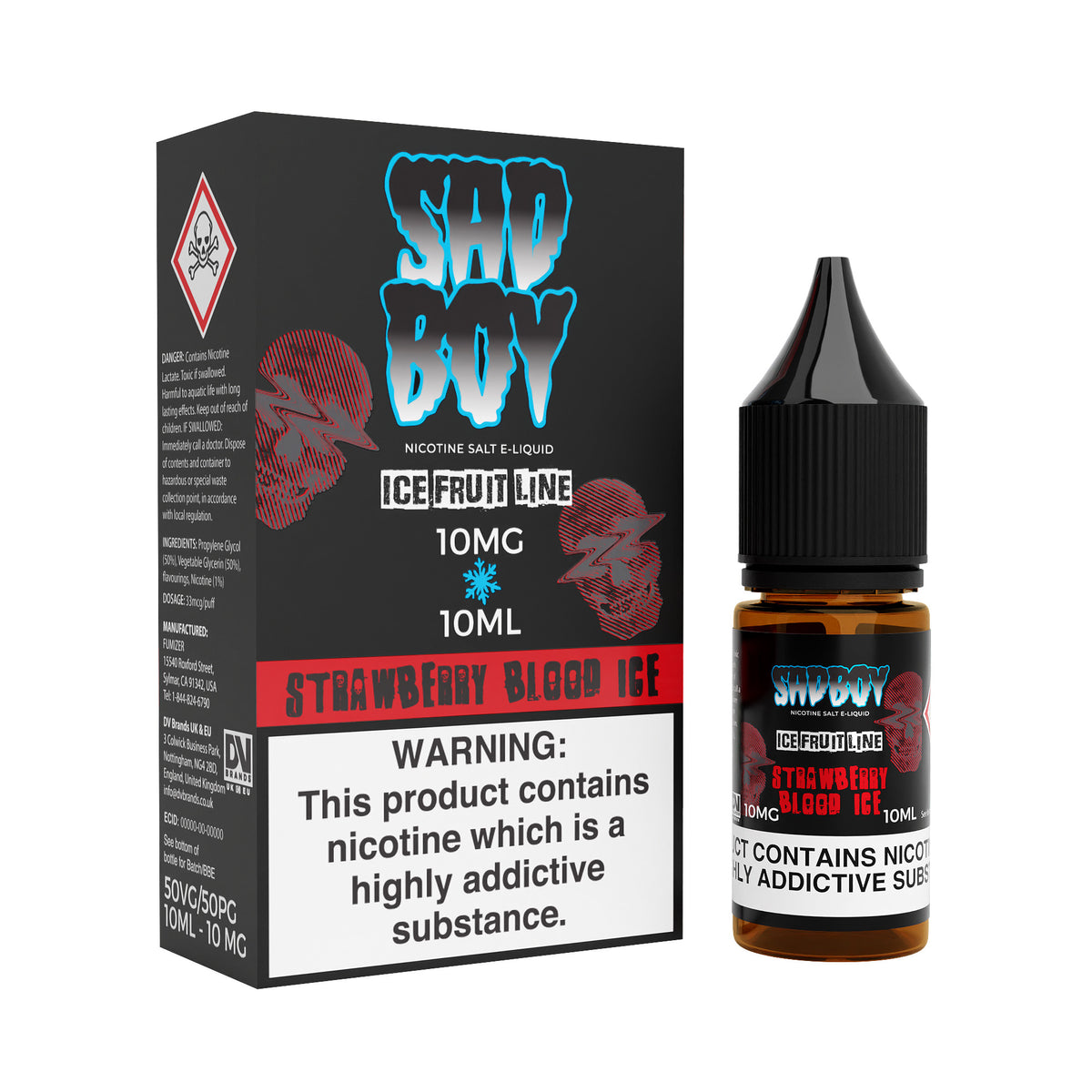 Strawberry Blood Ice Nic Salt by Sadboy - Nic Salts UK