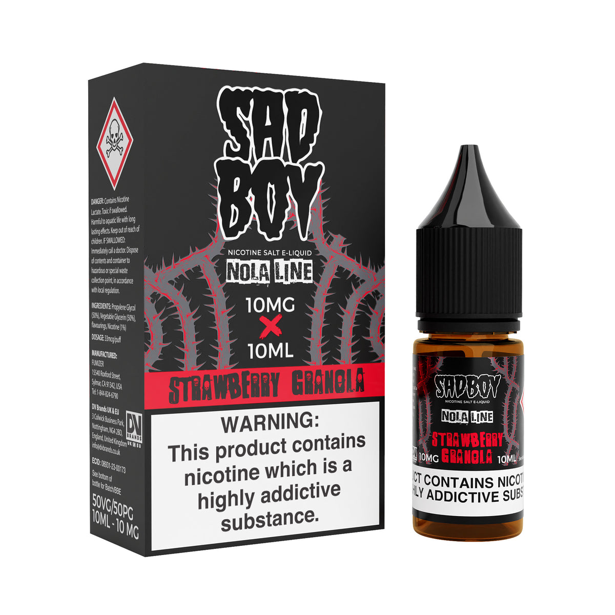 Strawberry Granola Nic Salt by Sadboy - Nic Salts UK