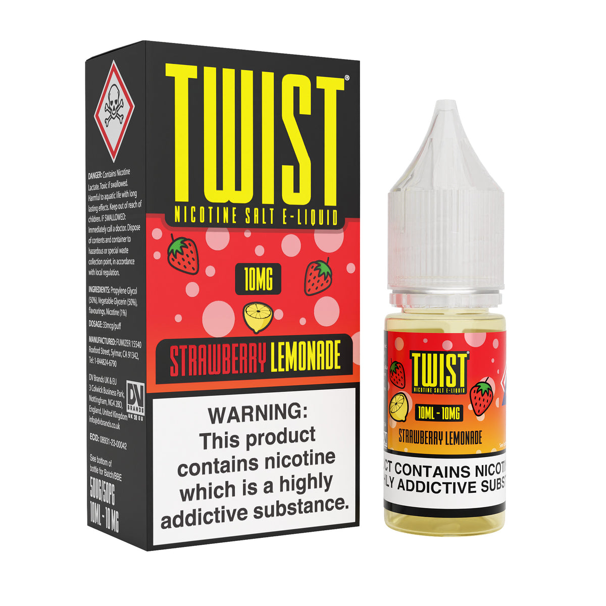 Strawberry Lemonade Nic Salt by Twist E-Liquid - Nic Salts UK