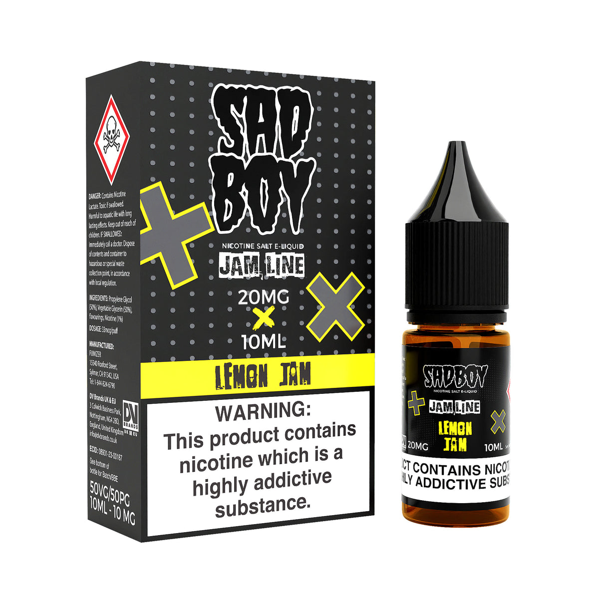 Sadboy Lemon Jam 10ml Nic Salt