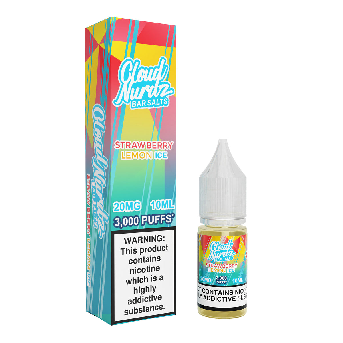 Cloud Nurdz Strawberry Lemon Ice 10ml Nic Salt