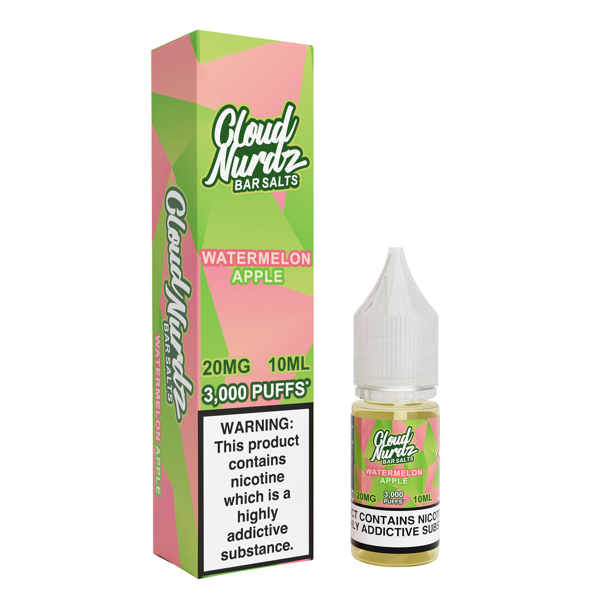 Cloud Nurdz Watermelon Apple 10ml Nic Salt