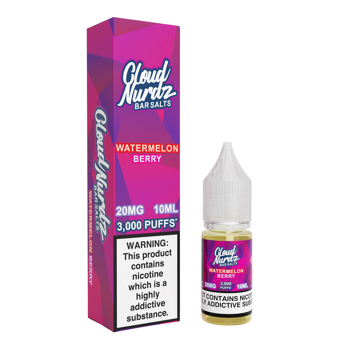 Cloud Nurdz Watermelon Berry 10ml Nic Salt