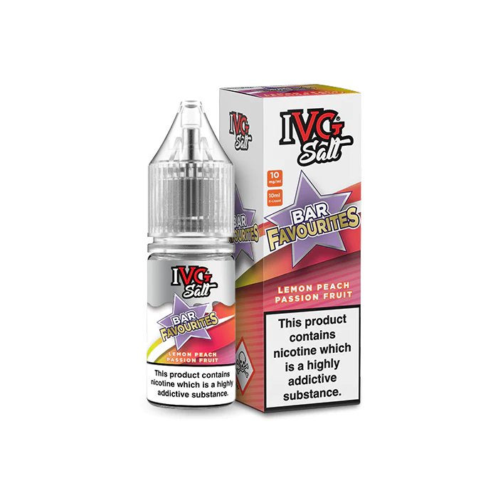 IVG Bar Favourites Lemon Peach Passion Fruit 10ml Nic Salt