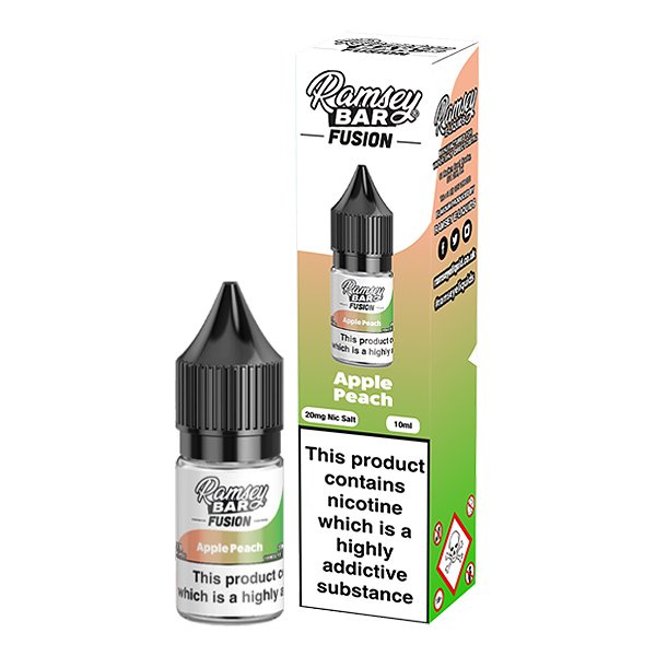 Ramsey Bar Fusion V2 Apple Peach 10ml Nic Salt