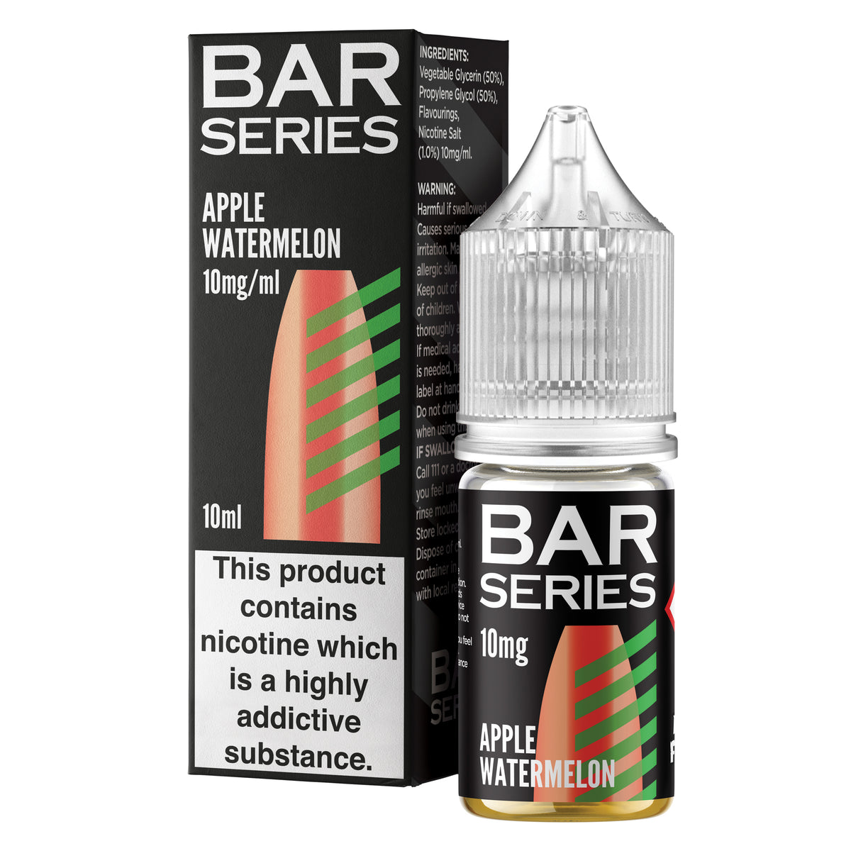 Bar Series Apple Watermelon 10ml Nic Salt