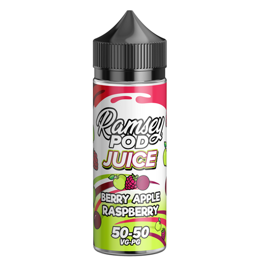 Ramsey Pod Juice Berry Apple Raspberry 100ml Shortfill