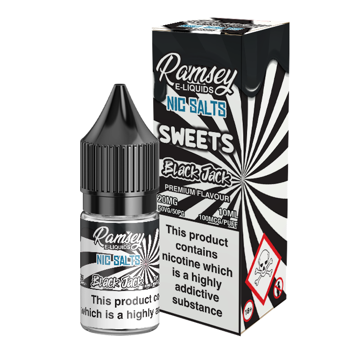 Ramsey E-Liquids Sweets Black Jack Nic Salt 10ml