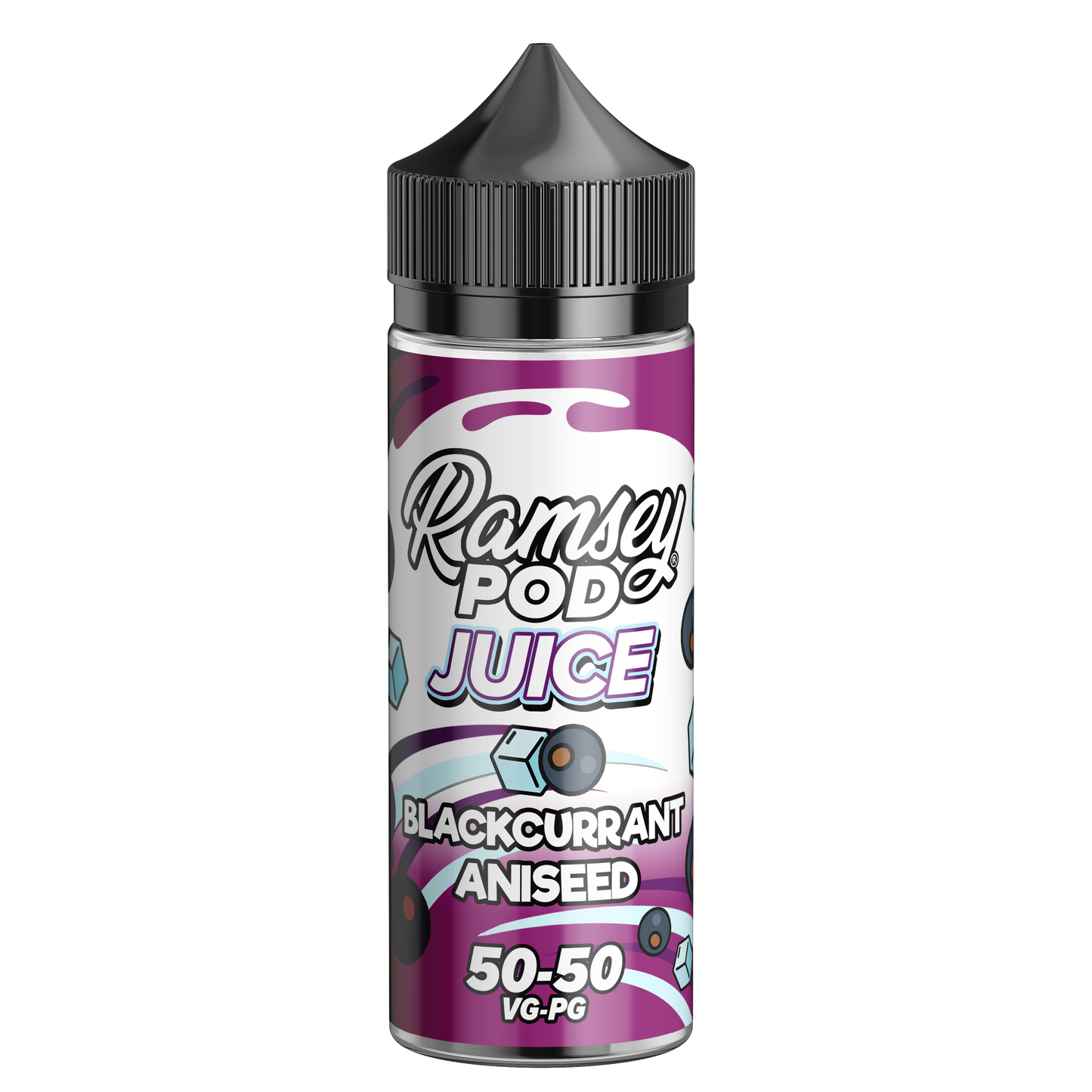 Ramsey Pod Juice Blackcurrant Aniseed 100ml Shortfill