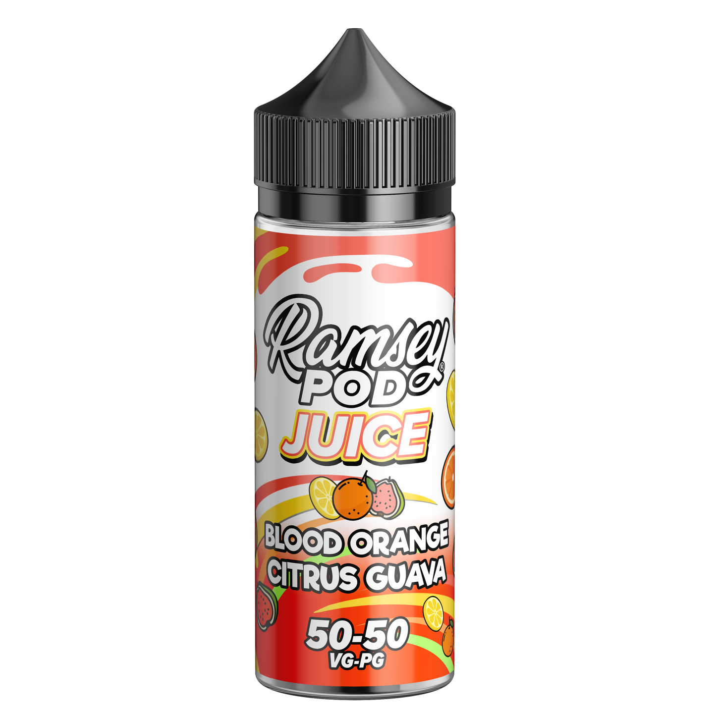 Ramsey Pod Juice Blood Orange Citrus Guava 100ml Shortfill