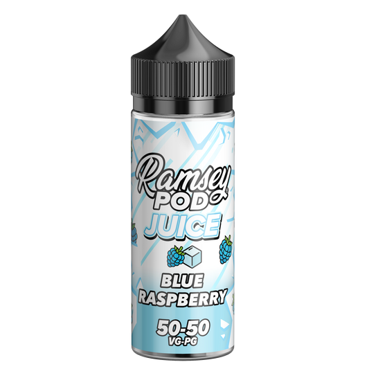 Ramsey Pod Juice Blue Raspberry On Ice 100ml Shortfill