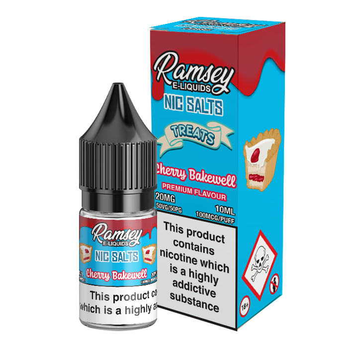 Ramsey E-Liquids Treats Cherry Bakewell Nic Salt 10ml