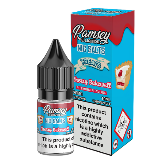 Ramsey E-Liquids Treats Cherry Bakewell Nic Salt 10ml