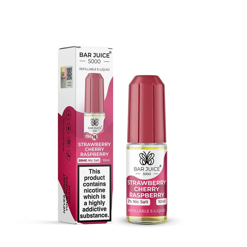 Bar Juice 5000 Strawberry Cherry Raspberry 10ml Nic Salt