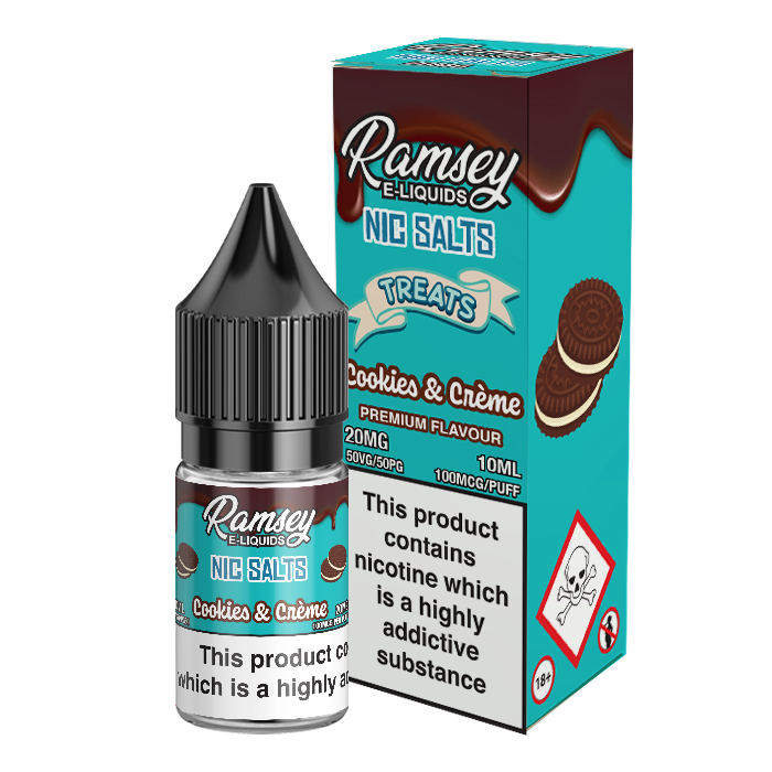 Ramsey E-Liquids Treats Cookies & Creme 10ml Nic Salt