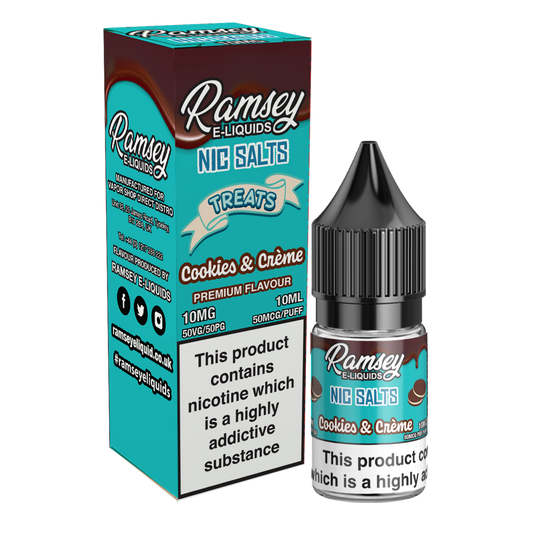 Ramsey E-Liquids Treats Cookies & Creme 10ml Nic Salt