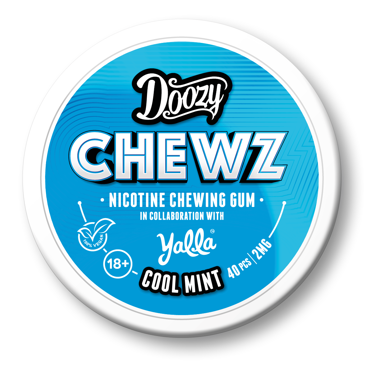 Doozy Chewz Cool Mint Nicotine Chewing Gum