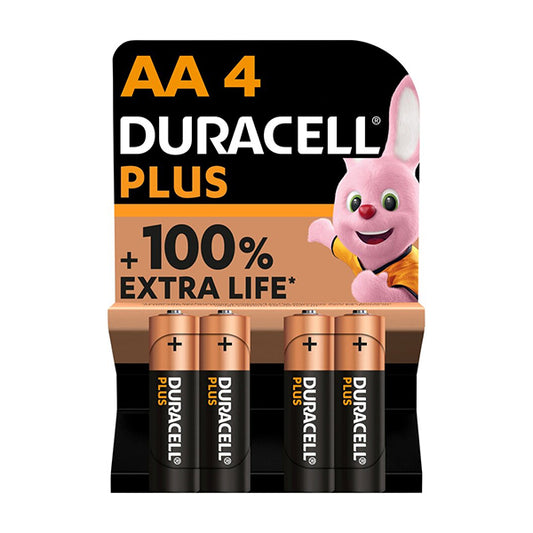 Duracell Plus 100 AA 4 Pack