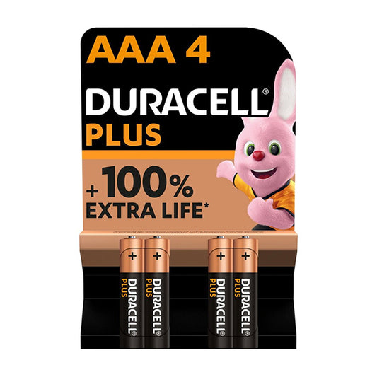 Duracell plus 100 AAA 4 Pack