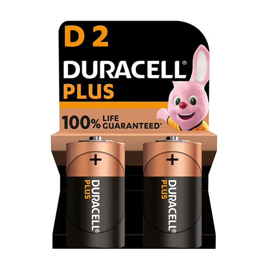 Duracell Plus D 2 Pack