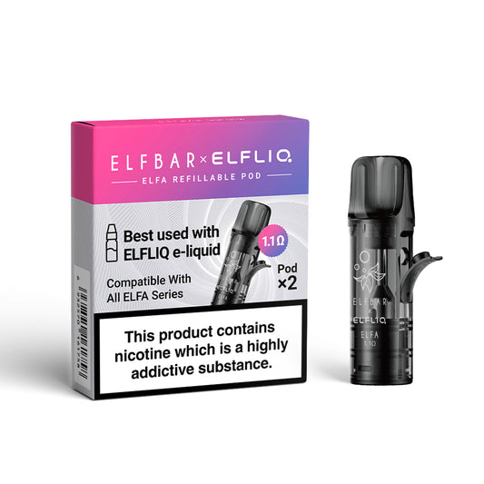 Elfliq ELFA Turbo Refillable Empty Pod 2pcs