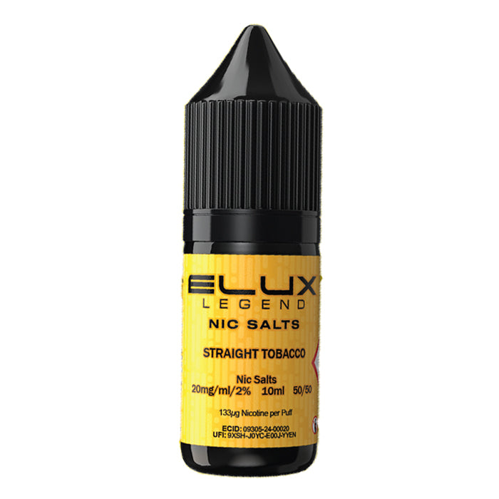 Elux Legend Straight Tobacco 10ml Nic Salt