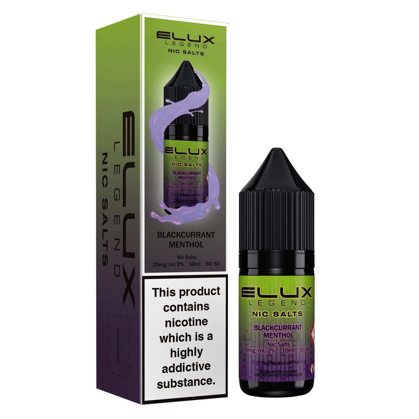 Elux Legend Blackcurrant Menthol 10ml Nic Salt