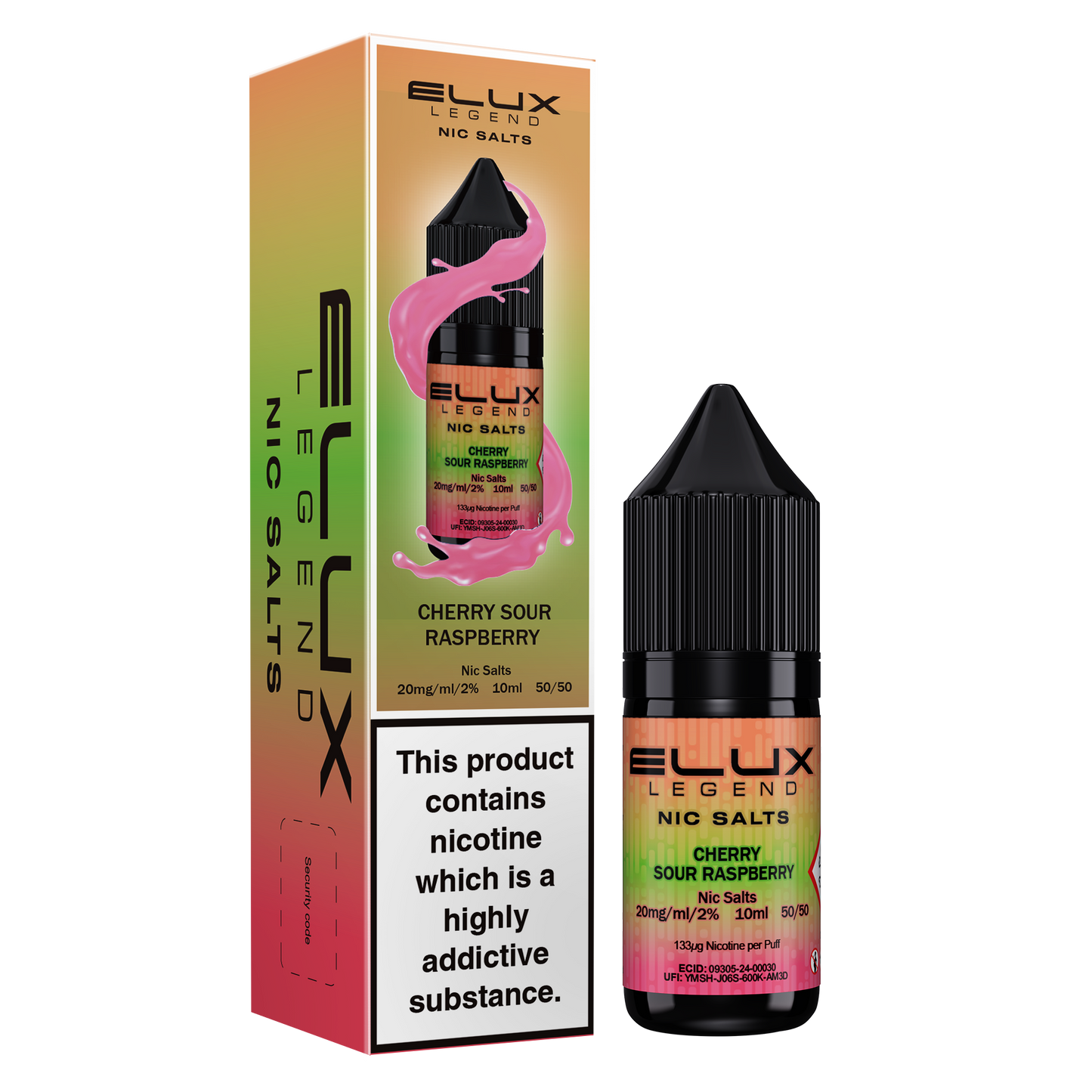 Elux Legend Cherry Sour Raspberry 10ml Nic Salt