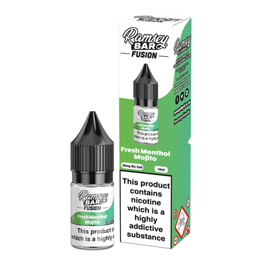 Ramsey Bar Fusion V2 Fresh Menthol Mojito 10ml Nic Salt