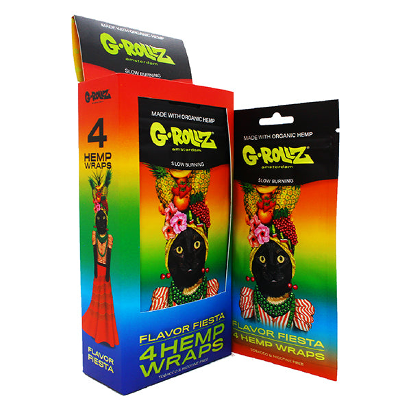 G-ROLLZ Hemp Wraps 4 Pack - Flavour Fiesta