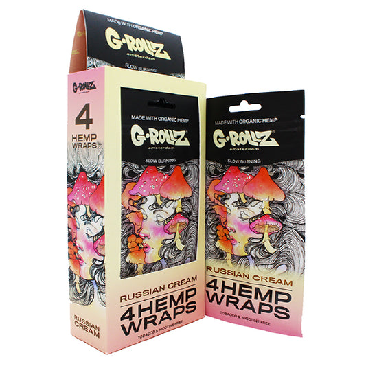 G-ROLLZ Hemp Wraps - 4 Pack - Russian Cream