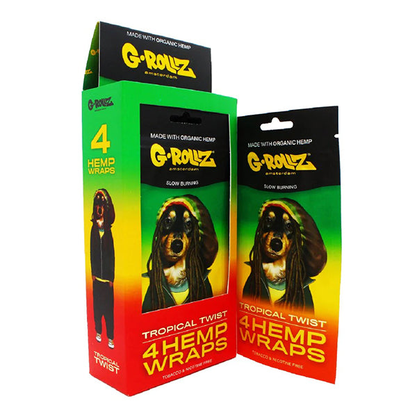 G-ROLLZ Hemp Wraps - 4 Pack - Tropical Twist