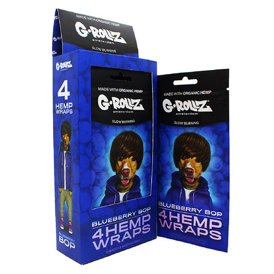 G-ROLLZ Hemp Wraps - 4 Pack - Blueberry Bop