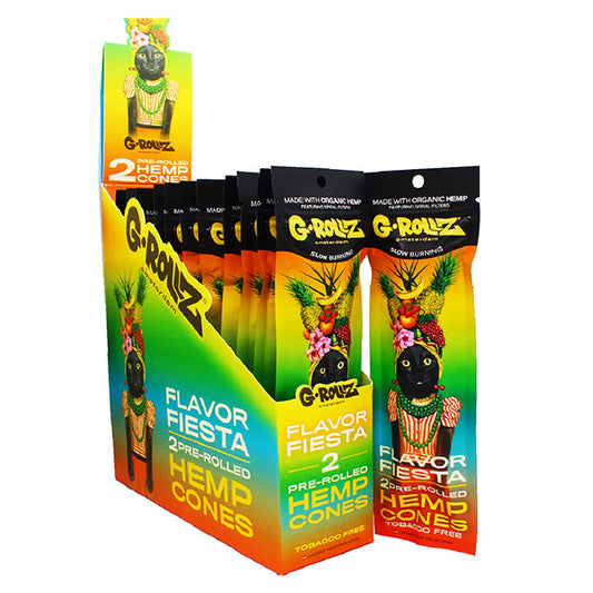 G-ROLLZ Pre-Rolled Hemp Cones Flavour Fiesta - 2 Cones