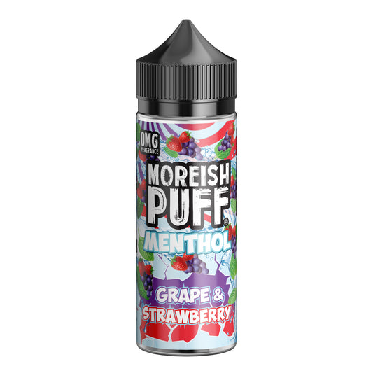 Moreish Puff Menthol Grape & Strawberry 100ml Shortfill