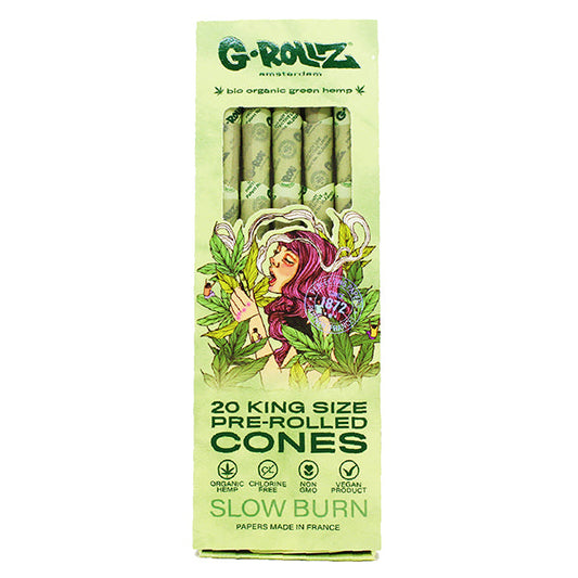 G-ROLLZ Pre Rolled Cones 20 Pack - Bio Organic Green Hemp