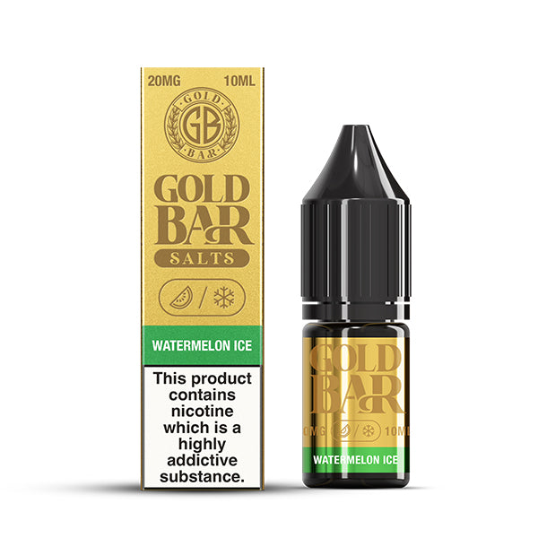 Gold Bar Watermelon Ice 10ml Nic Salt