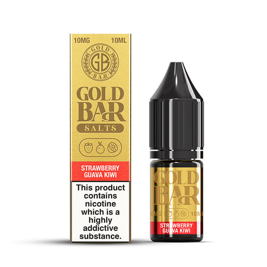 Gold Bar Strawberry Guava Kiwi 10ml Nic Salt