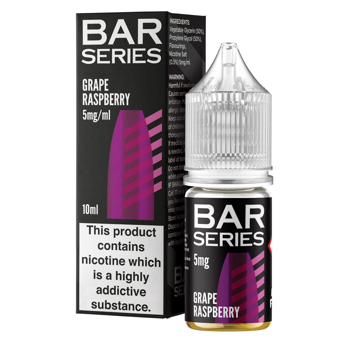 Grape Raspberry Nic Salt by Bar Series - Nic Salts UK