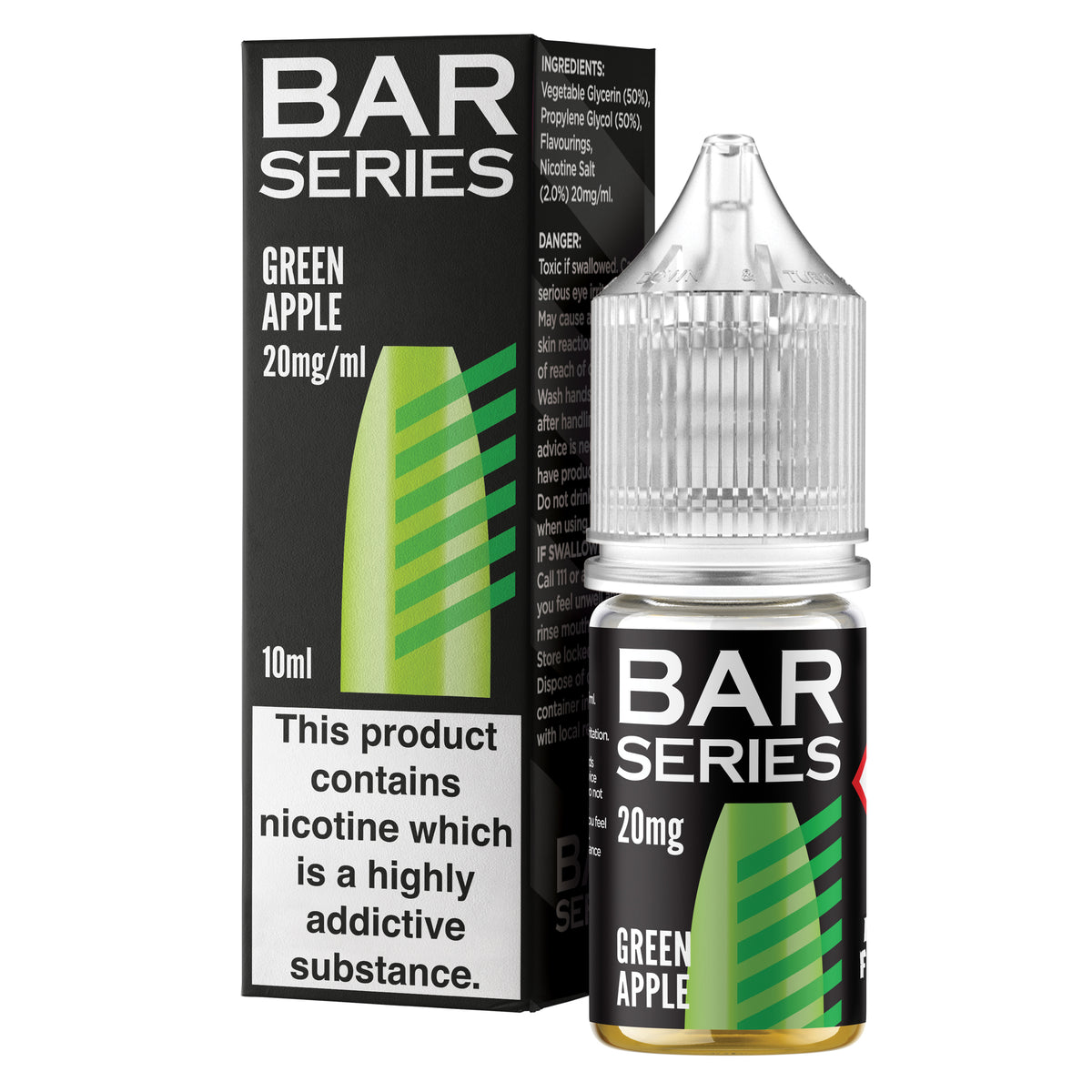 Bar Series Green Apple 10ml Nic Salt